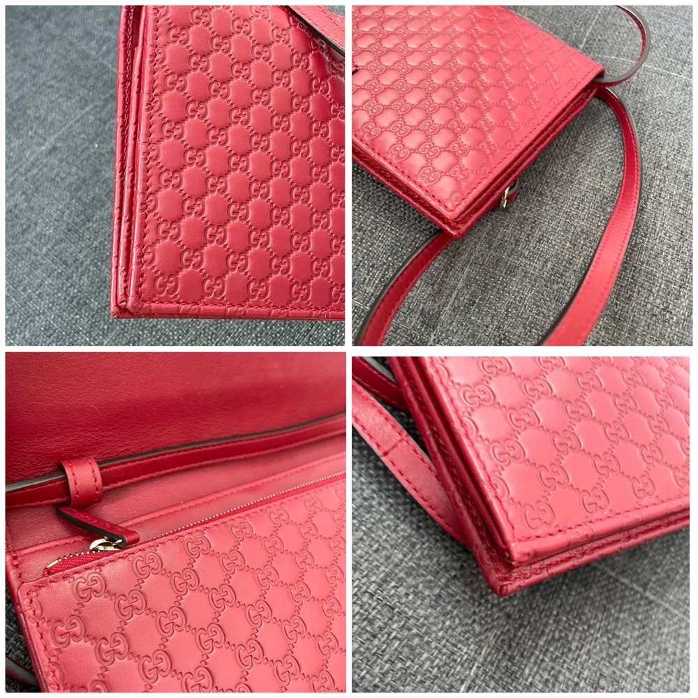 Gucci Guccissima WOC red burgundy - Picture 14 of 15